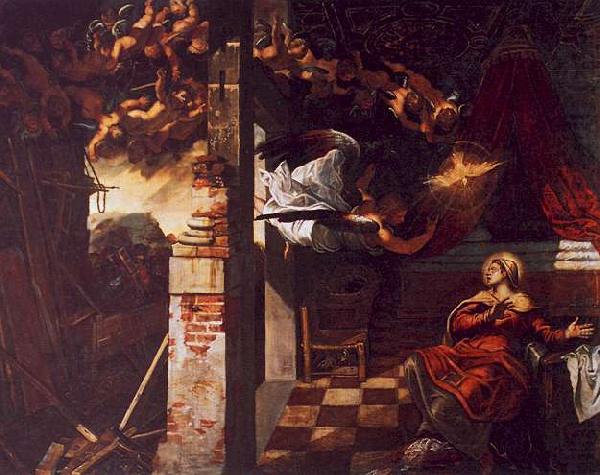 Jacopo Robusti Tintoretto The Annunciation china oil painting image